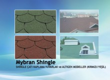 Mybran Shingle Çatı Kaplama (Kırmızı/Yeşil)