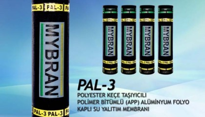 Mybran PAL-3 Polyester Keçe & Alüminyum Folyo Kaplı Su Yalıtım Membranı