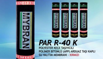 Mybran PAR-40K Polyester Keçe Taşıyıcılı Arduaz Taşı Kaplı (Kırmızı)